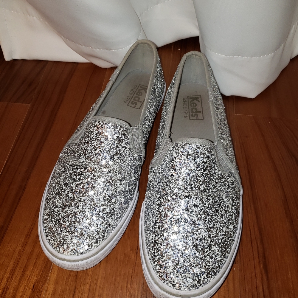 Silver Glitter Keds